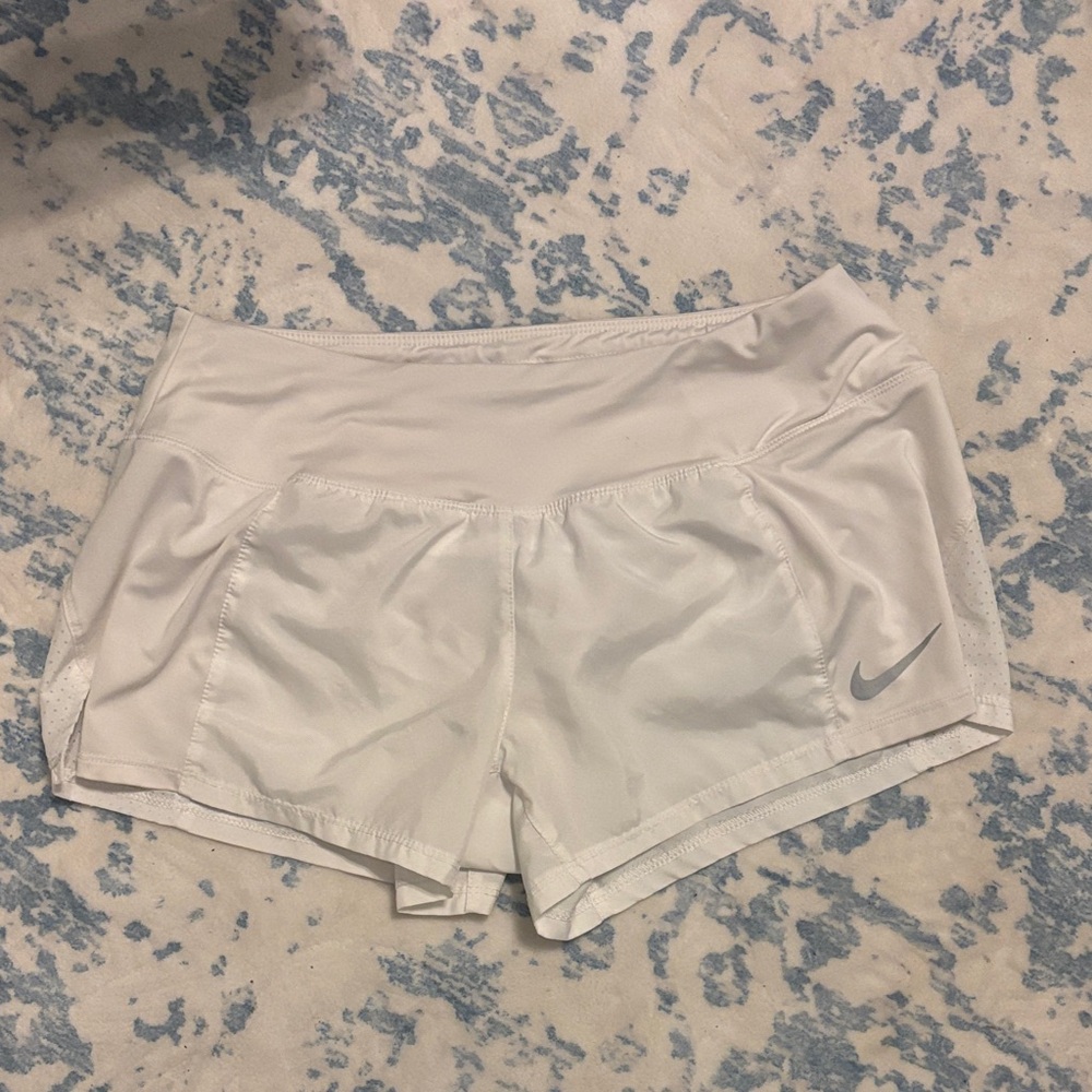 Nike Women's Athletic Low Rise White Shorts